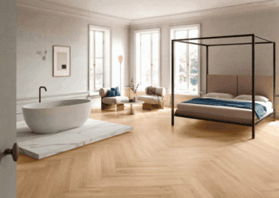 Vloer Wood Beige Rett. Hongaarse Punt