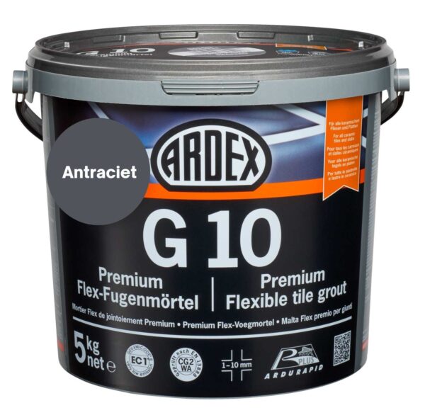 Ardex G10 PREMIUM Flex-Voegmortel Antraciet