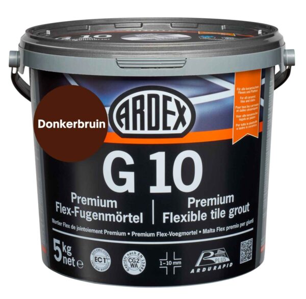Ardex G10 PREMIUM Flex-Voegmortel Donkerbruin